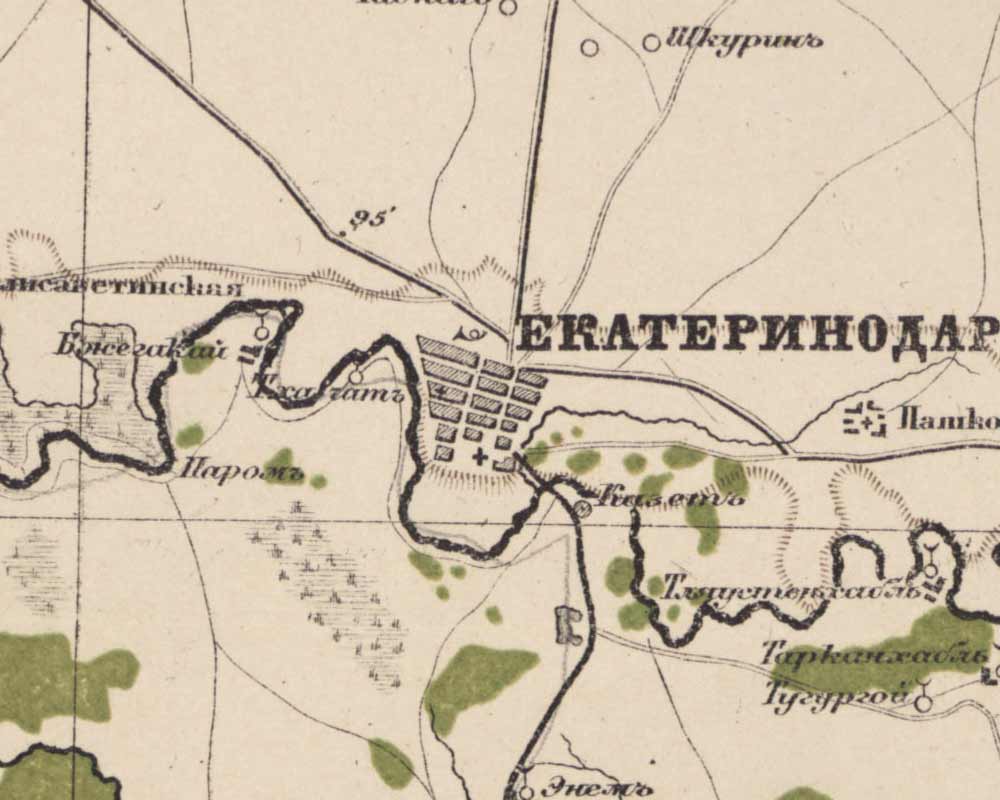 ООО, карта краснодара 1950 года повезло Учитывая